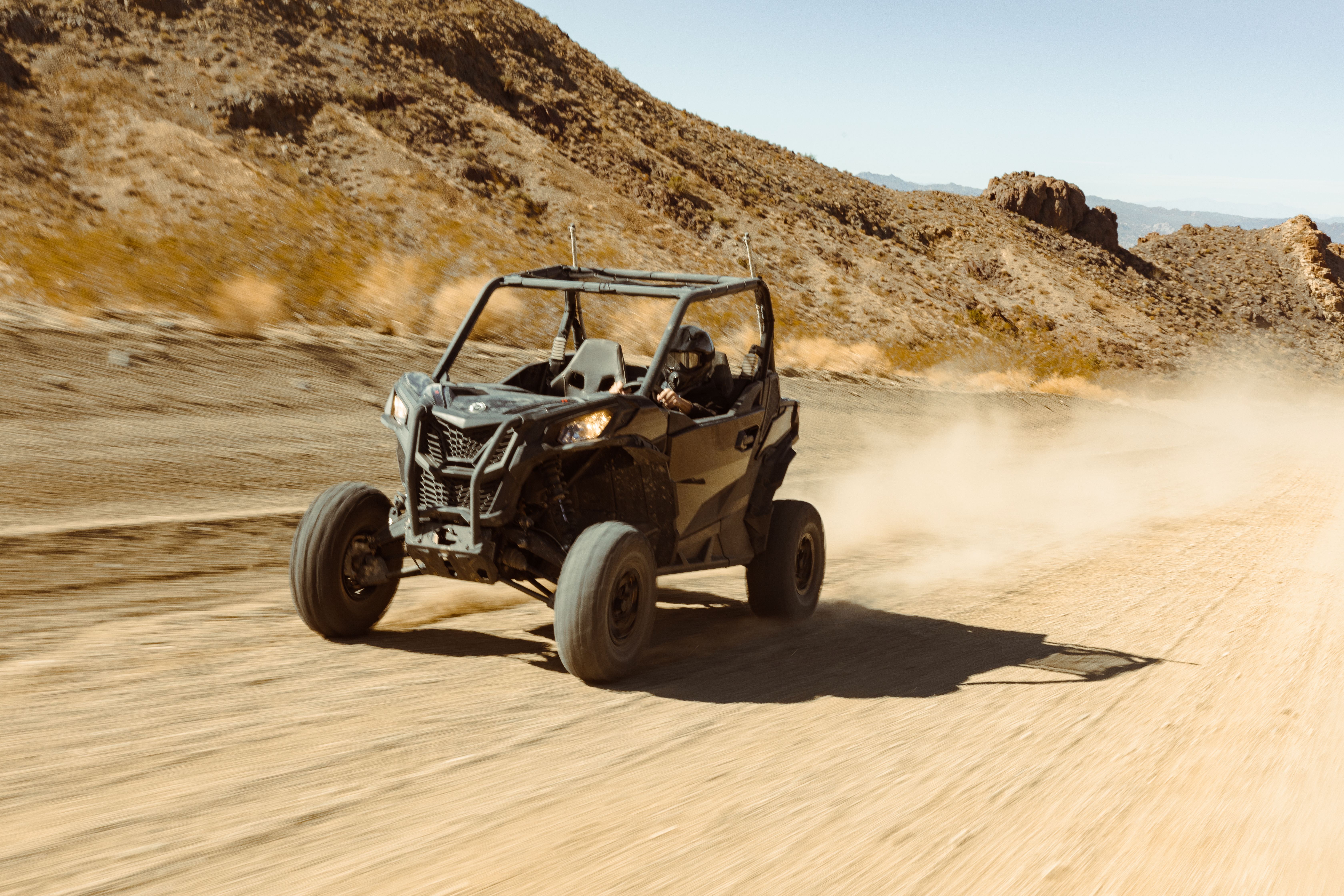 UTV on dirt road